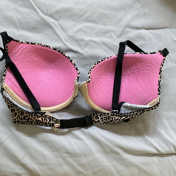 Victoria’s Secret Pink wear everywhere push-up bra in leopard size 32D - Picture 4 of 6